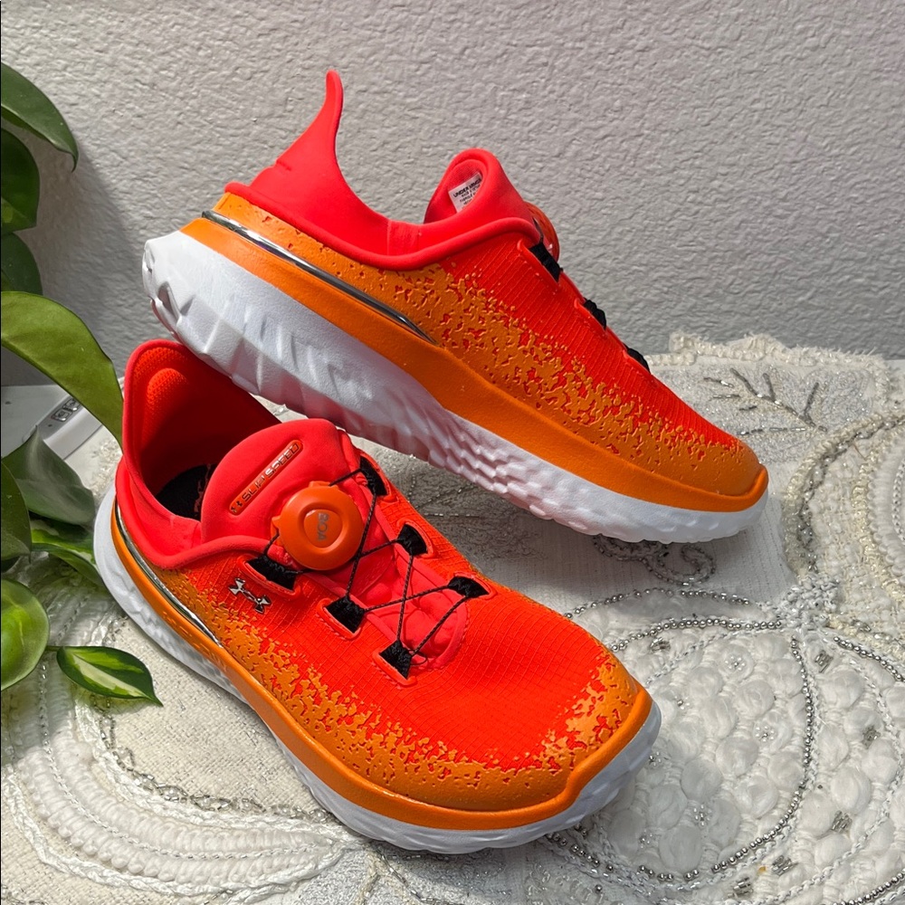 NWOT Unisex UA SlipSpeed™ Mega All-America Orange Shoes {Men’s 4.5/Wms 6.0} - Picture 2 of 15